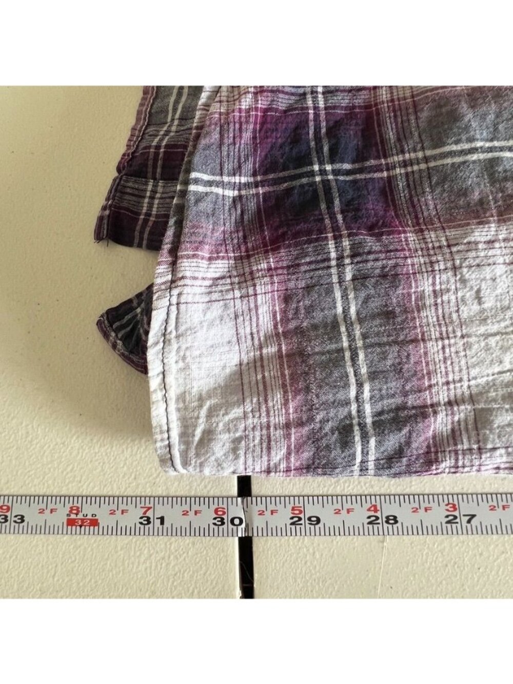 Eddie Bauer Women TXL Cotton Flannel Shirt Plaid Button Up Granola Cabincore - Picture 10 of 14